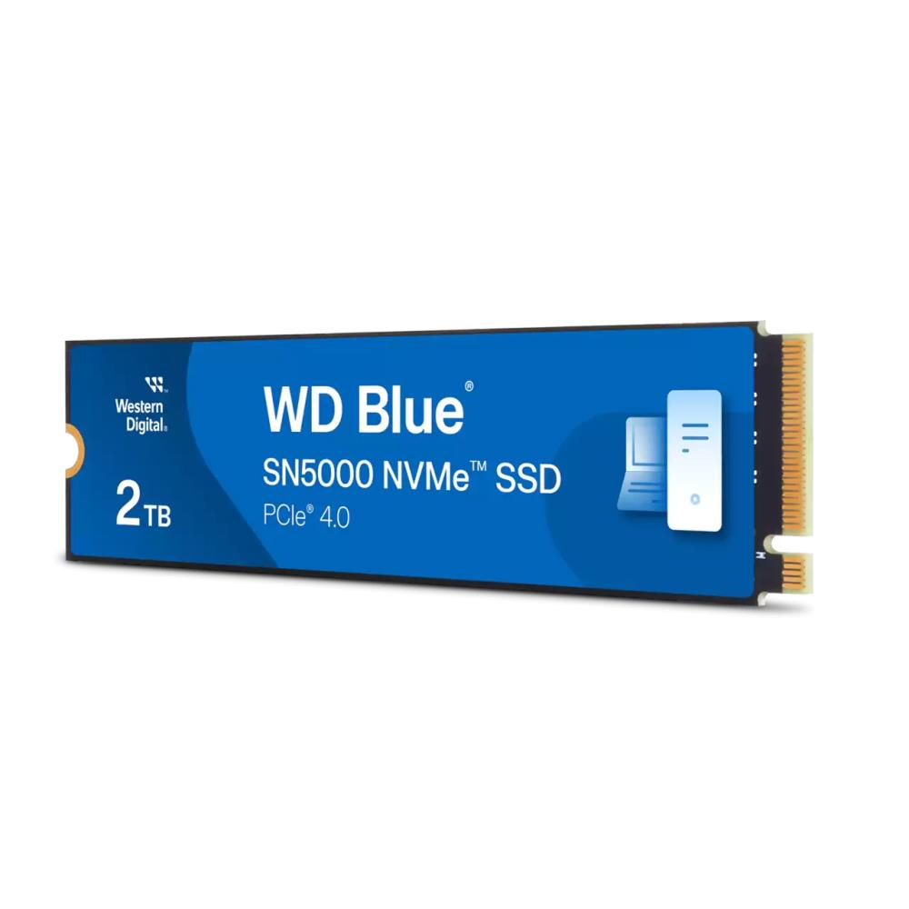 SSD|WESTERN DIGITAL|Blue SN5000|2TB|M.2|PCIe Gen4|NVMe|Write speed 4850 MBytes/sec|Read speed 5150 MBytes/sec|2.38mm|TBW 900 TB|WDS200T4B0E